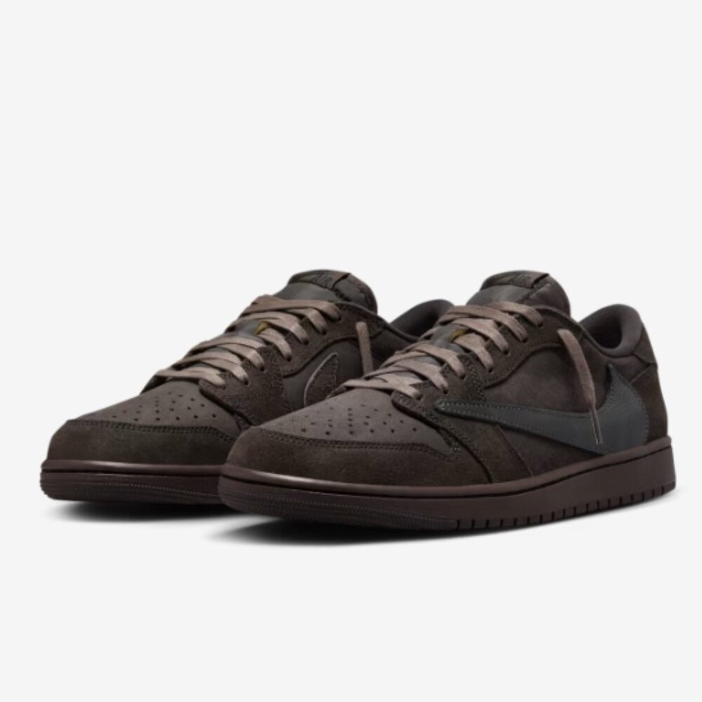 AIR JORDAN 1 X TRAVIS SCOTT VELVET BROWN AND DARK MOCHA SIZE MEN'S 5 PRELOVED